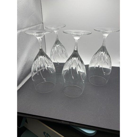 Retired Noritake MOONDUST Cut Crystal Water Goblet 8.5" tall Perfect - Picture 6 of 9